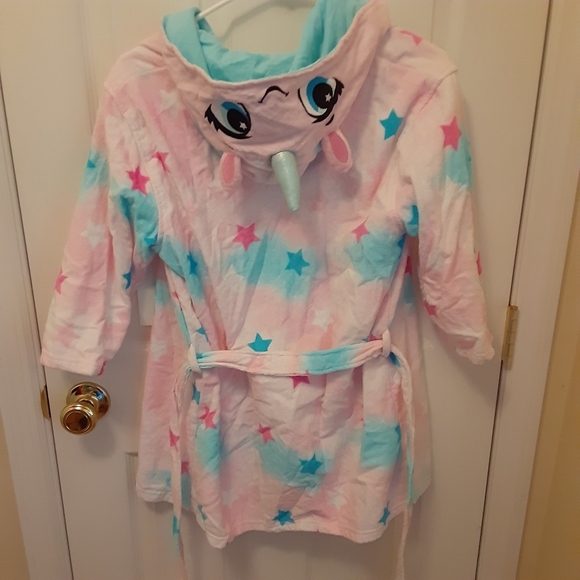 NWOT Unicorn Beach Bathrobe Kid Large 10/12 - Picture 2 of 7